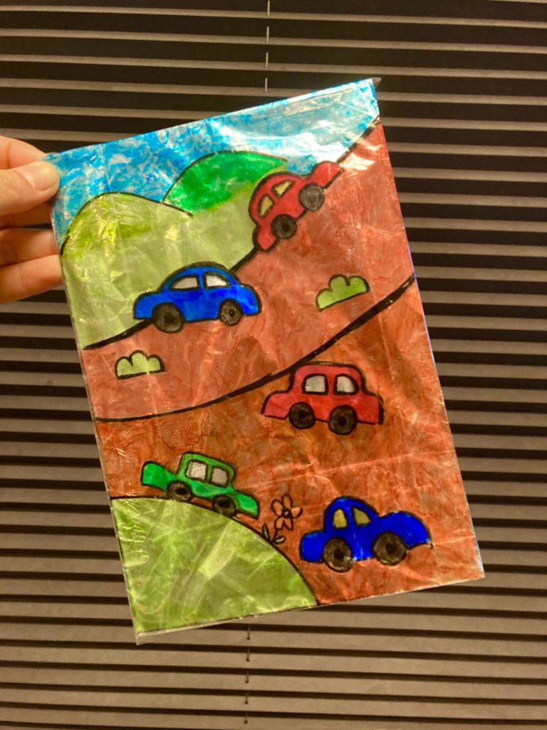 放課後の図工教室ーきらきら絵-2