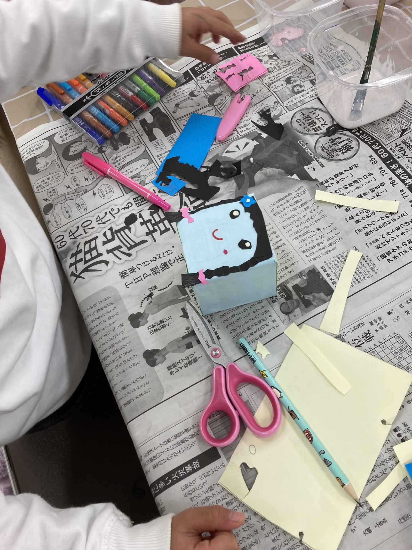 放課後の図工教室ーだれの顔-3