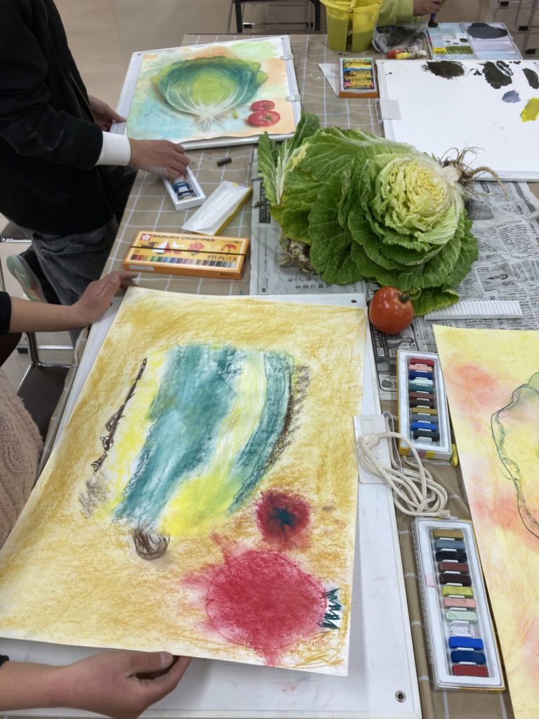 パステル　白菜トマト